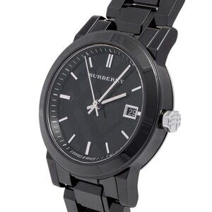 NWT Burberry Unisex Classic Checked Analog Quartz 34mm Watch BU9181